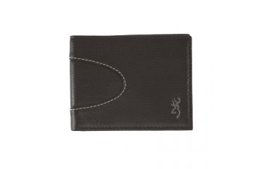 Image of Browning Wanderer Bi-Fold Leather Wallet, Dark Brown, OS, A000289020299
