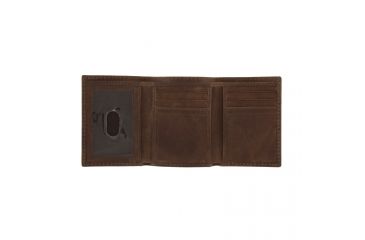 Image of Browning Western Tri-Fold Leather Wallet, Dark Brown, OS, A000288320199