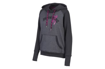 Image of Browning Womens Cypress Sweatshirt, Heather Black, Extra Large A000275900105