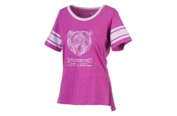 Image of Browning Womens Gardenia Shirt, Heather Festival Fuchsia, Large A000300360104