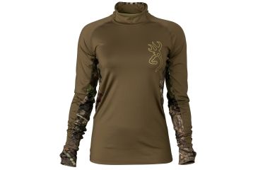 Image of Browning Womens Riser Baselayer Shirt, Mobuc, Large, 3018562803