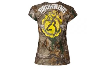 Image of Browning Womens Stamped T-Shirt, Rtx, Large, 3017702403