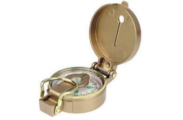 Image of Brunton Lensatic Brass Painted Metal Luminescent Compasses 9076