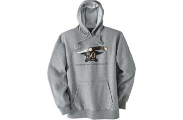 Image of Buck Knives 110 50th Anniversary Hoodie, Heather Gray, XXL BU7851