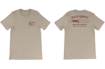 Image of Buck Knives Buck Knives Co T-Shirt - Men's, 2XL, Cream, 13222