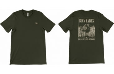Image of Buck Knives Life Lived Outdoors T-Shirt - Men's, Extra Large, OD Green, 13215