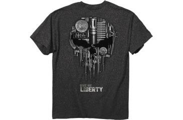 Image of Buck Wear T-shirt Nra Liberty Dk Heather S-sleeve Medium