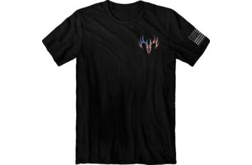Image of Buck Wear T-shirt ''red White &amp; True'' Black Medium