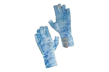 Image of Buff Aqua Gloves, Pelagic Camo Blue