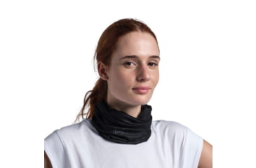 Image of Buff Coolnet UV Neckwear, Solid Black, 119328.999.10.00