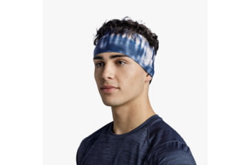 Image of Buff CoolNet UV Wide Headband, Deri Blue, 131419.707.10.00