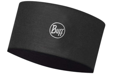 Image of Buff CoolNet UV Wide Headband, Solid Black, 120007.999.10.00