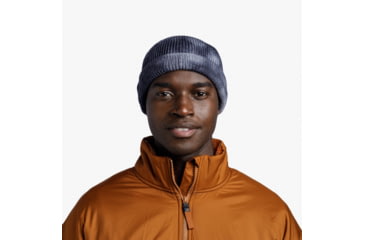 Image of Buff Knitted Beanie, Ervin Cobalt, 132323.791.10.00