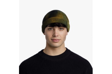 Image of Buff Knitted Beanie, Ervin Khaki, 132323.854.10.00