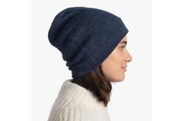 Image of Buff Knitted Beanie, Jarn Denim, 129618.788.10.00