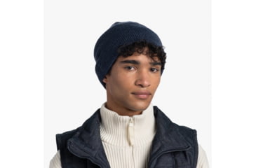 Image of Buff Knitted Beanie, Jarn Denim, 129618.788.10.00