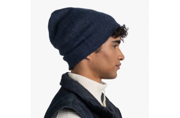 Image of Buff Knitted Beanie, Jarn Denim, 129618.788.10.00