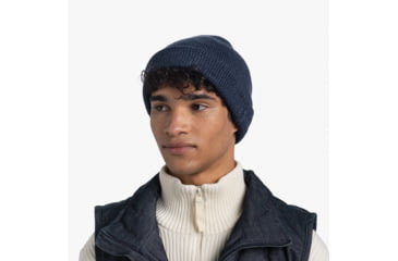 Image of Buff Knitted Beanie, Jarn Denim, 129618.788.10.00