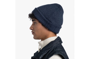 Image of Buff Knitted Beanie, Jarn Denim, 129618.788.10.00