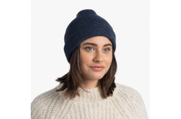 Image of Buff Knitted Beanie, Jarn Denim, 129618.788.10.00