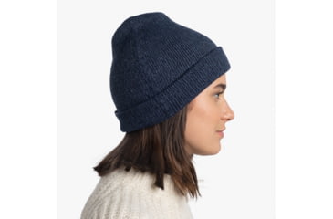 Image of Buff Knitted Beanie, Jarn Denim, 129618.788.10.00