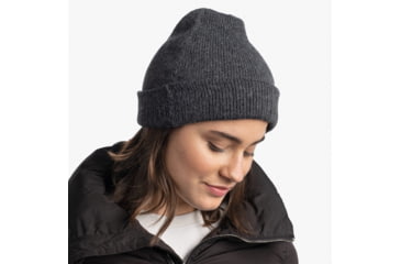 Image of Buff Knitted Beanie, Jarn Graphite, 129618.901.10.00