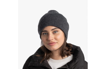 Image of Buff Knitted Beanie, Jarn Graphite, 129618.901.10.00