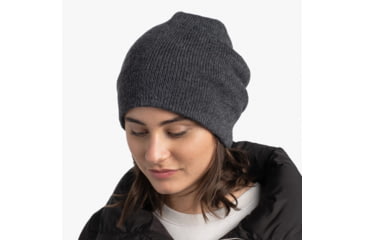Image of Buff Knitted Beanie, Jarn Graphite, 129618.901.10.00