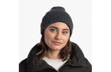 Image of Buff Knitted Beanie, Jarn Graphite, 129618.901.10.00