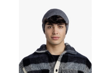 Image of Buff Knitted Beanie, Jarn Grey Melange, 129618.938.10.00