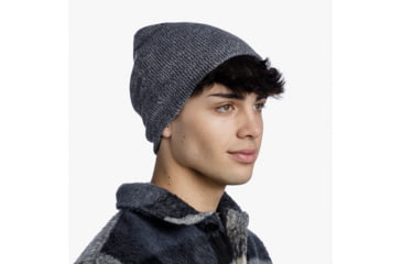 Image of Buff Knitted Beanie, Jarn Grey Melange, 129618.938.10.00