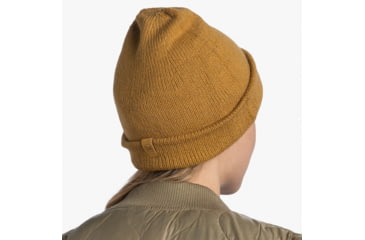 Image of Buff Knitted Beanie, Jarn Ocher, 129618.105.10.00