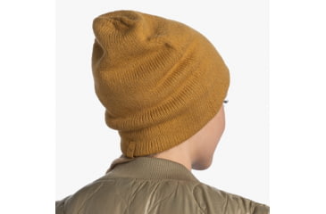 Image of Buff Knitted Beanie, Jarn Ocher, 129618.105.10.00