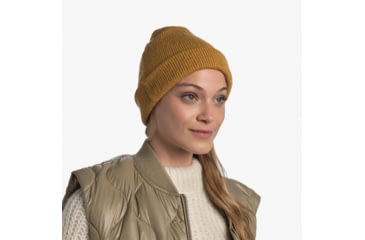Image of Buff Knitted Beanie, Jarn Ocher, 129618.105.10.00