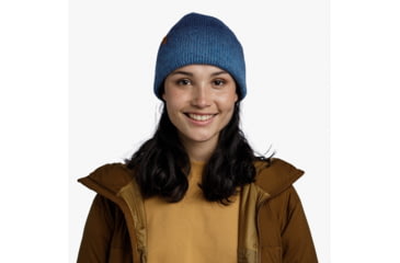 Image of Buff Knitted Beanie, Marin Denim, 132324.788.10.00