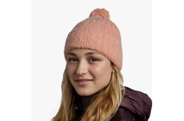 Image of Buff Knitted Beanie, Nerla Crimson, 132335.401.10.00