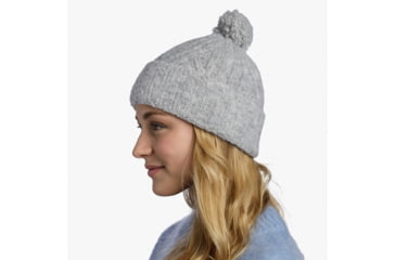 Image of Buff Knitted Beanie, Nerla Grey, 132335.937.10.00