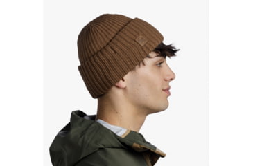 Image of Buff Knitted Beanie, Rutger Brindle, 129694.315.10.00