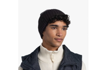 Image of Buff Knitted Beanie, Rutger Graphite, 129694.901.10.00