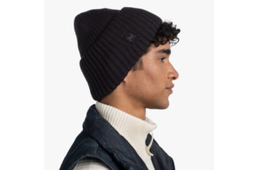 Image of Buff Knitted Beanie, Rutger Graphite, 129694.901.10.00