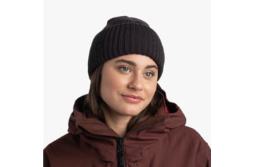Image of Buff Knitted Beanie, Rutger Graphite, 129694.901.10.00