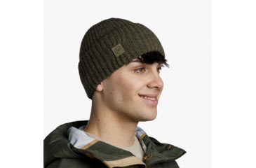 Image of Buff Knitted Beanie, Rutger Silversage, 129694.313.10.00
