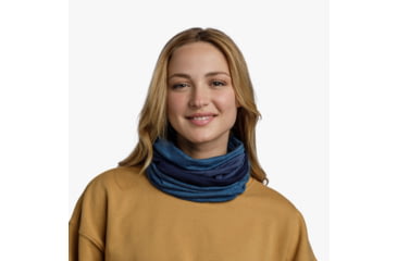 Image of Buff Merino Move Multifunctional Neckwear, Denim, 132890.788.10.00