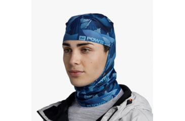 Image of Buff Pow ThermoNet Hinged Balaclava, Mtn &amp; Clouds Ocean Dephts, 132840.765.10.00