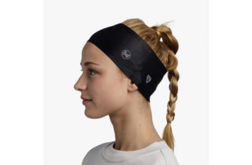 Image of Buff ThermoNet Headband, Solid Black, 132456.999.10.00
