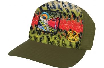 Image of Buff Trucker Cap - Men's-DY Rainbow Royal-One Size