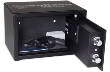 Image of Bulldog Cases &amp; Vaults 7.25 in. x 11 in. x 8 in. Digital Pistol Vault with Biometric-Fingerprint Lock BD2000
