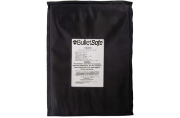 Image of BulletSafe Bulletproof Backpack Panel, Level IIIA, Black, BS56005