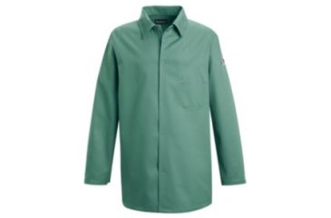 Image of Bulwark Work Coat, Excel FR, VISUAL GREEN, RGL KEW2VGRGL