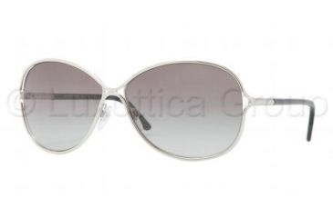 Image of Burberry BE3066 Sunglasses 100511-6013 - Silver Frame, Gray Gradient Lenses